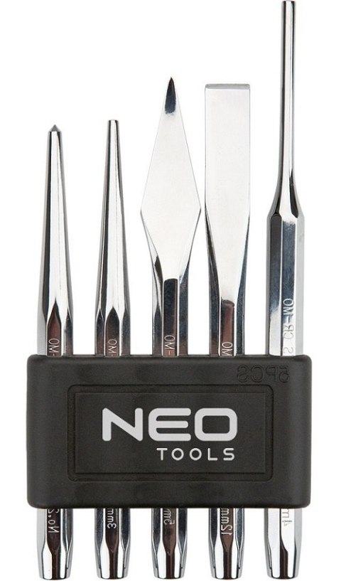 ZESTAW WYBIJAKÓW PRZECINAKÓW I PUNKTAKÓW 5 SZTUK NEO