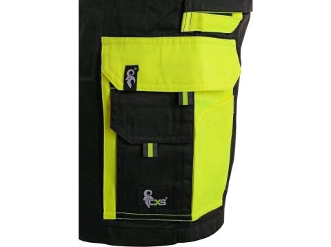SPODNIE CXS OGRODNICZKI SIRIUS BRIGHTON CZARNO-ŻÓŁTE ROZM.48 CXS