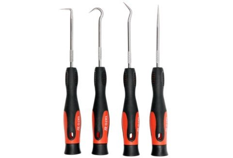 ZESTAW HACZYKÓW Z RĘKOJEŚCIĄ 4 CZĘŚCI YATO