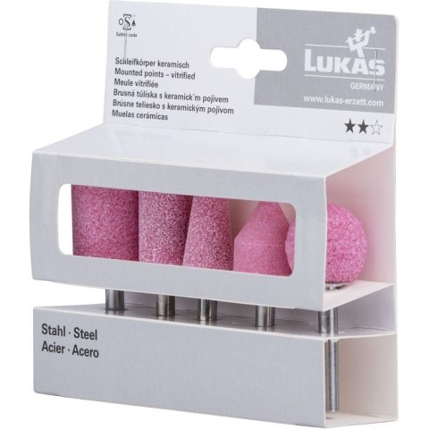 ZESTAW ŚCIERNIC TRZPIENIOWYCH LUKAS DO STALI LUKAS