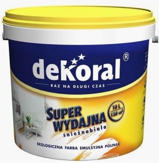 EMULSJA AKRYLOWA WEWNĘTRZNA DEKORAL POLINAK BIAŁA 1L DEKORAL