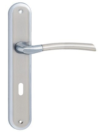 KLAMKA ZORBA NIKIEL-CHROM 72 NA KLUCZ UN