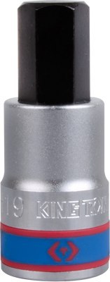 NASADKA KRÓTKA 3/4' Z KOŃCÓWKĄ HEX 9 X 80MM KING TONY