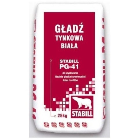 STABIL GŁADŹ GIPSOWA BIAŁA PG-41 20KG STABIL