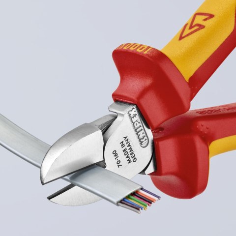 SZCZYPCE TNĄCE BOCZNE IZOLOWANE 160MM KNIPEX