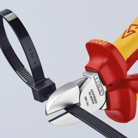 SZCZYPCE TNĄCE BOCZNE IZOLOWANE 160MM KNIPEX