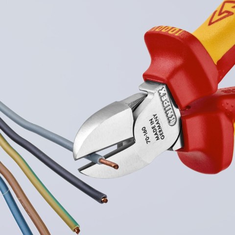 SZCZYPCE TNĄCE BOCZNE IZOLOWANE 160MM KNIPEX