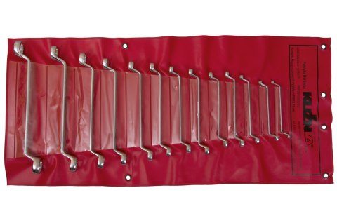 KOMPLET KLUCZY OCZKOWO-WYGIĘTYCH 13SZT 8-32MM RWKB KUŹNIA