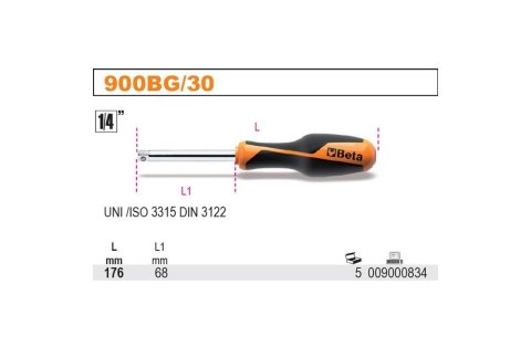 POKRĘTŁO Z ZABIERAKIEM 1/4'' 176MM BETA