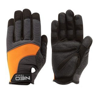 RĘKAWICE WARSZTATOWE SKÓRA SYNTETYCZNA WSTAWKI PCV NEO