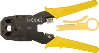 ZACISKARKA KOŃCÓWEK TELEFONICZNYCH I KOMPUTEROWYCH 4P.6P.8P TOPEX