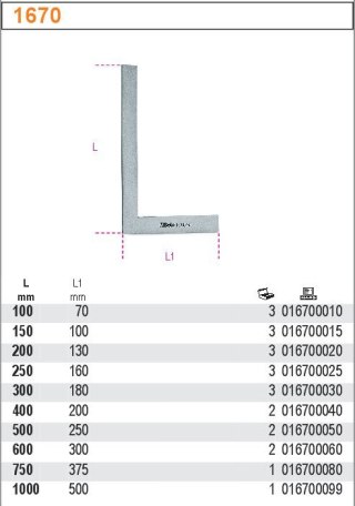 KĄTOWNIK POWIERZCHNIOWY ZE STOPKĄ 500MM BETA