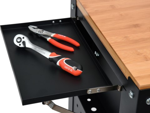 SZAFKA SERWISOWA NA KÓŁKACH + NARZEDZIA 162 CZĘŚCI YATO