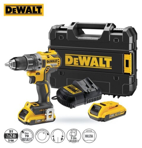WIERTARKO-WKRĘTARKA KĄTOWA AKUMULATOROWA XR 18V 2*2.0AH DEWALT
