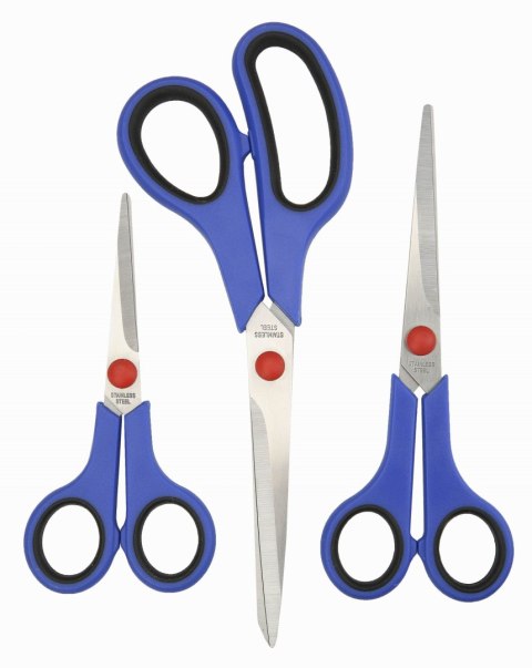 NOŻYCZKI 3 SZTUKI TOP TOOLS
