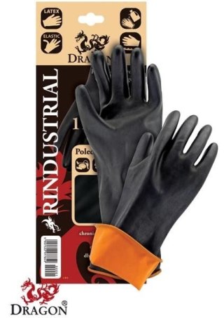 RĘKAWICE GUMOWE RINDUSTRIAL ROZMIAR 11 DŁUGOŚĆ 35CM UN