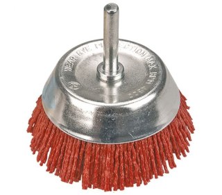 SZCZOTKA ŚCIERNA DOCZOŁOWA Z TRZPIENIEM 65MM VERTO