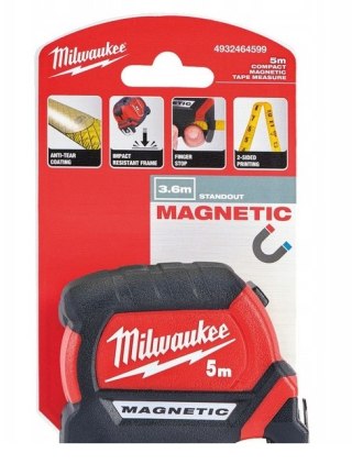 TAŚMA MIERNICZA PREMIUM 5 M MAGNETIC MILWAUKEE
