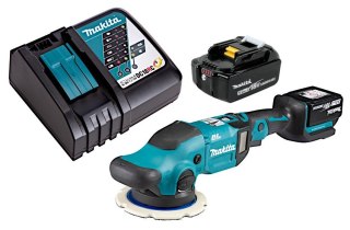 AKUMULATOROWA POLERKA MIMOŚRODOWA 18V 150MM 2*5.0AH LI-LON MAKITA