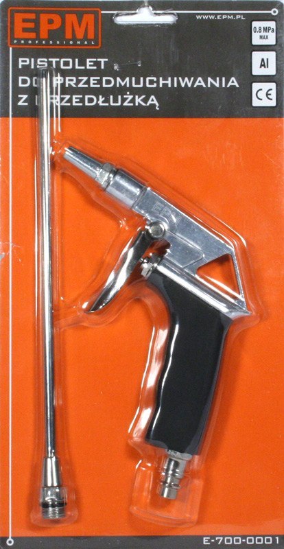 PISTOLET DO PRZEDMUCHIWANIA Z PRZEDŁUŻKĄ EPM