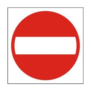 TABLICA 33*33CM ZAKAZ WJAZDU UN