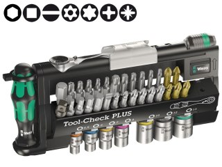 ZESTAW GRZECHOTKA, BITY, KLUCZE NASADOWE I RĘKOJEŚCI WERA