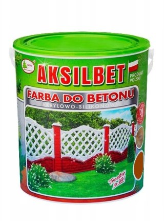 AKSILBET FARBA DO BETONU WIŚNIA CIEMNA 2.5L AKSILBET