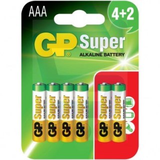 BATERIA SUPER ALKALINE AAA LR3 1.5V 6 SZTUK GP BATTERY
