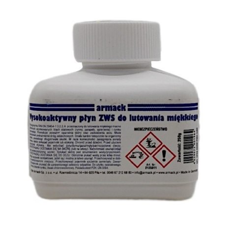 PŁYN - KWAS DO LUTOWANIA MIĘKKIEGO ZWS 250G ARMACK