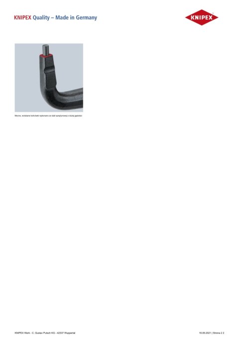 PRECYZYJNE SZCZYPCE DO PIERŚCIENI WEW.WYGIĘTE 165MM KNIPEX