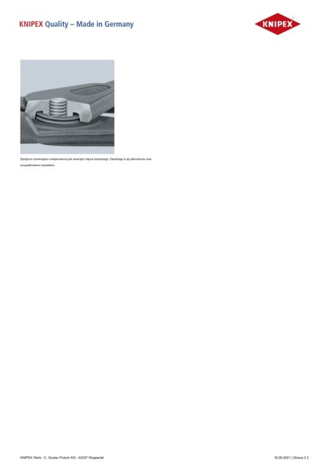 PRECYZYJNE SZCZYPCE DO PIERŚCIENI ZEW.PROSTE 140MM KNIPEX