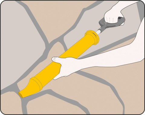 WYCISKACZ BUDOWLANY DYSZA KĄTOWA FI30MM VOREL