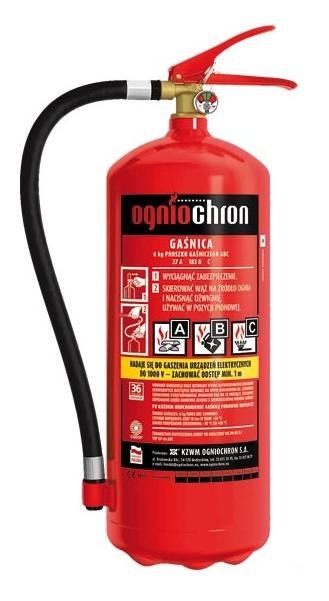 GAŚNICA PROSZKOWA 6KG OGP-6XABC UN