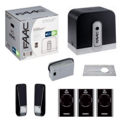 NAPĘD DO BRAM PRZESUWNYCH - ZESTAW STARTOWY CYCLO 24V- C721 FAAC