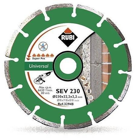 TARCZA DIAMENTOWA DO MATERIAŁÓW BUDOWLANYCH SEV 125 PRO RUBI