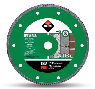 TARCZA DIAMENTOWA DO MATERIAŁÓW BUDOWLANYCH TSV 125 PRO RUBI