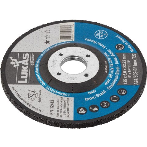 TARCZA WYPUKŁA T27 230*6.4*22 A24/30S-BF INOX PREMIUMFLEX ROTTLUFF