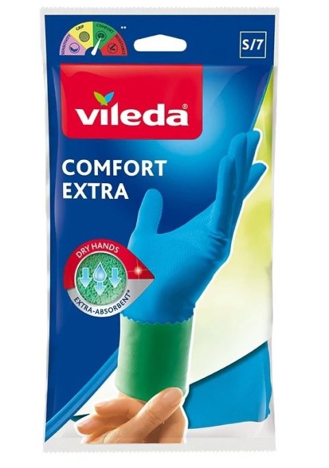 VILEDA RĘKAWICE GUMOWE KOMFORT EXTRA ROZMIAR M VILEDA