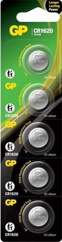 BATERIA GUZIKOWA LITOWA 3V CR1620 GP BATTERY