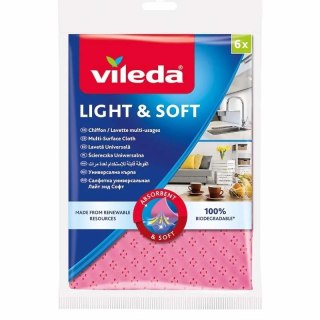 VILEDA ŚCIERKA UNIWERSALNA LIGHT&SOFT 6 SZT. VILEDA