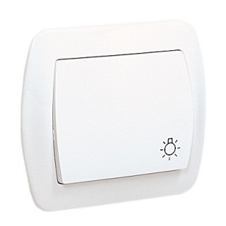 AKORD PRZYCISK P/T /ŚWIATŁO/ BIAŁY SIMON