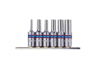 KPL.NASADEK GWIAZDKOWYCH 3/8'' 6 CZĘŚCI DŁUGIE E4-E14 KING TONY