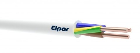PRZEWÓD YDY 3X2,5 ŻO BIAŁY 450/750V ELPAR