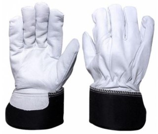 RĘKAWICE OCIEPLANE ZE SKÓRY KOZIEJ LICOWEJ MAURO UN