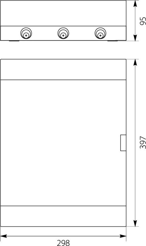 ROZDZIELNICA MODUŁOWA 2X12 NATYNKOWA IP40 SRN-24 1.6 ELEKTRO-PLAST