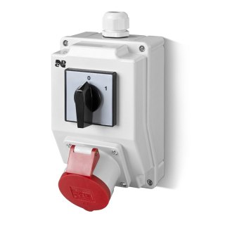 ZESTAW INSTALACYJNY Z GNIAZDEM 16A 4P RS-Z(0-1)CZERW.6277-00 ELEKTRO-PLAST