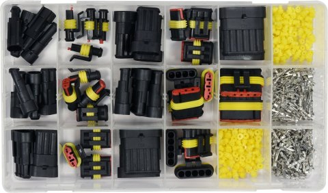 ZESTAW ZŁĄCZY ELEKTRYCZNYCH HERM 424SZT YATO