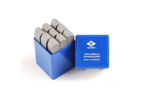 KOMPLET ZNACZNIKÓW CYFRY 2MM GRAVUREM