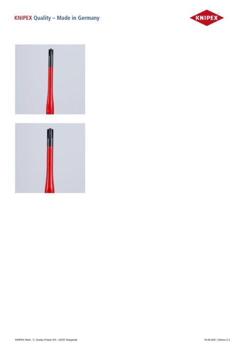 WKRĘTAK PHILLIPS SLIM Z IZOLACJĄ 80 MM PH1 KNIPEX