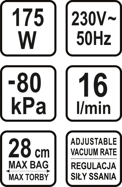 PAKOWARKA PRÓŻNIOWA DO ŻYWNOŚCI 175W LUND